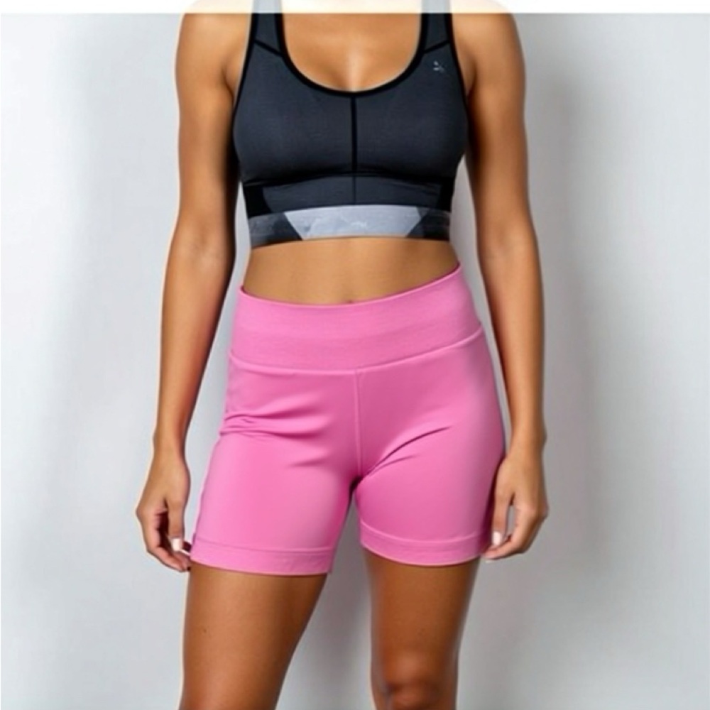 SHEIN Vibrant Pink Athletic Shorts